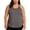 Gray, variant on Qiopertar Plus Size Women's Casual Fashion Solid Color Sports Round Neck Sleeveless Tank Top Blouse Comfy Relaxed Yoga Vest with Sequin, Red 5XL