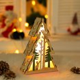thumbnail image 2 of Noche De Madera Forma De Árbol De Navidad Adornos De Escritorio Luminosos Decoraciones De Navidad Led Yuarrent HA043957-03, 2 of 6