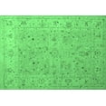 thumbnail image 1 of Ahgly Company Indoor Rectangle Oriental Emerald Green Traditional Area Rugs, 7' x 9', 1 of 4