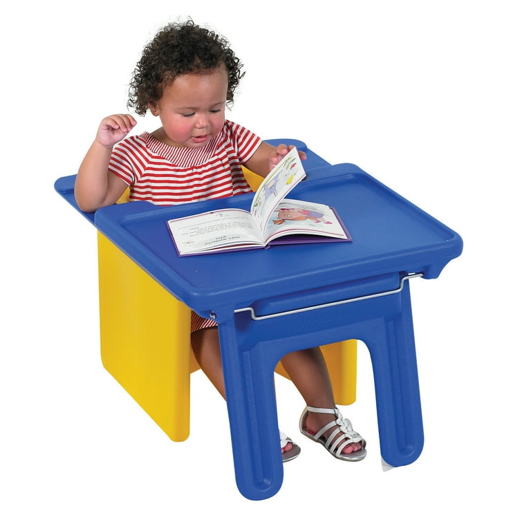 Children's Factory Edutray Converts Cube Chair to Kids Desk For