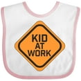 thumbnail image 3 of Inktastic Kid at Work Construction Sign Boys or Girls Baby Bib, 3 of 4