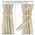 thumbnail image 4 of Unique Bargains Creative Curtain Tiebacks Clips Decorative Window Drape Twist Tie Backs, Gold 4 Pack, 4 of 6