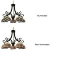 thumbnail image 4 of Radiance Goods Victorian Tiffany-Style Dark Bronze 5 Light Large Chandelier 27" Wide, 4 of 5