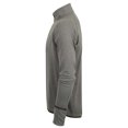 thumbnail image 3 of Tombo - Jersey de manga larga con cremallera en el cuello para hombre (Gris piedra), 3 of 3