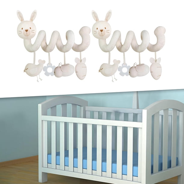 Sonajero Colgante Para Cuna De Bebé, Juguete De Actividades Para Bebés, Niños Y Niñas Meses, 2 Uds. Conejo