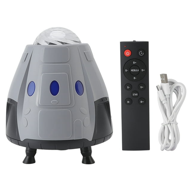 Proyector antiestrés con control USB para decoración de dormitorios y salas de estar, luz nocturna estrellada colorida