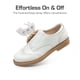 thumbnail image 2 of Zapatos Oxford para Niños DREAM PAIRS Blancos Talla 1, 2 of 5