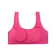 thumbnail image 3 of INSPIRE CHIC Women's Pullover Wire Free Racerback Removable Pads Bra Fuchsia, 3 of 6