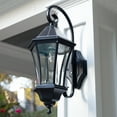 thumbnail image 2 of Gama Sonic Victorian Solar Wall Light, Outdoor Solar Lamp, Cast Aluminum Sconce, 150 Lumens Warm White LED, Black (94BM50010), 2 of 8