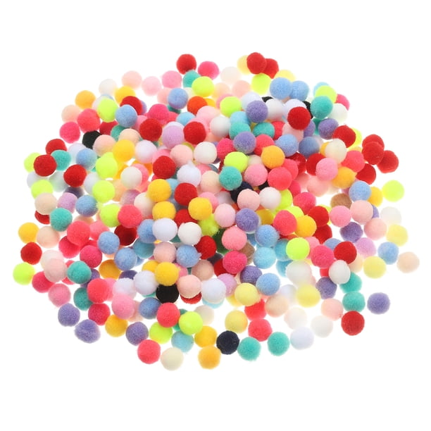 Uxcell Pom Poms, Small Pom Pom Balls Fuzzy Craft Pompoms for Crafts Arts DIY Decorations Multicolor