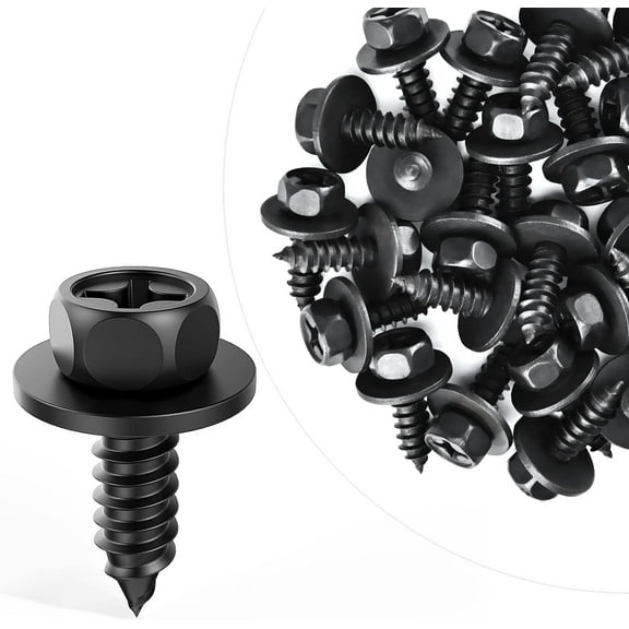 GOOACC 25Pcs Front Fender Liner Screws Bumper Cover Splash Shield Mud Guard Screw Replacement for Toyota Avalon Camry Corolla Scion Lexus, OEM:#90159-60498