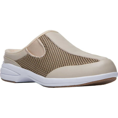 

Women s Propet Washable Walker Mule Gold Mesh/Full Grain Leather 6.5 D