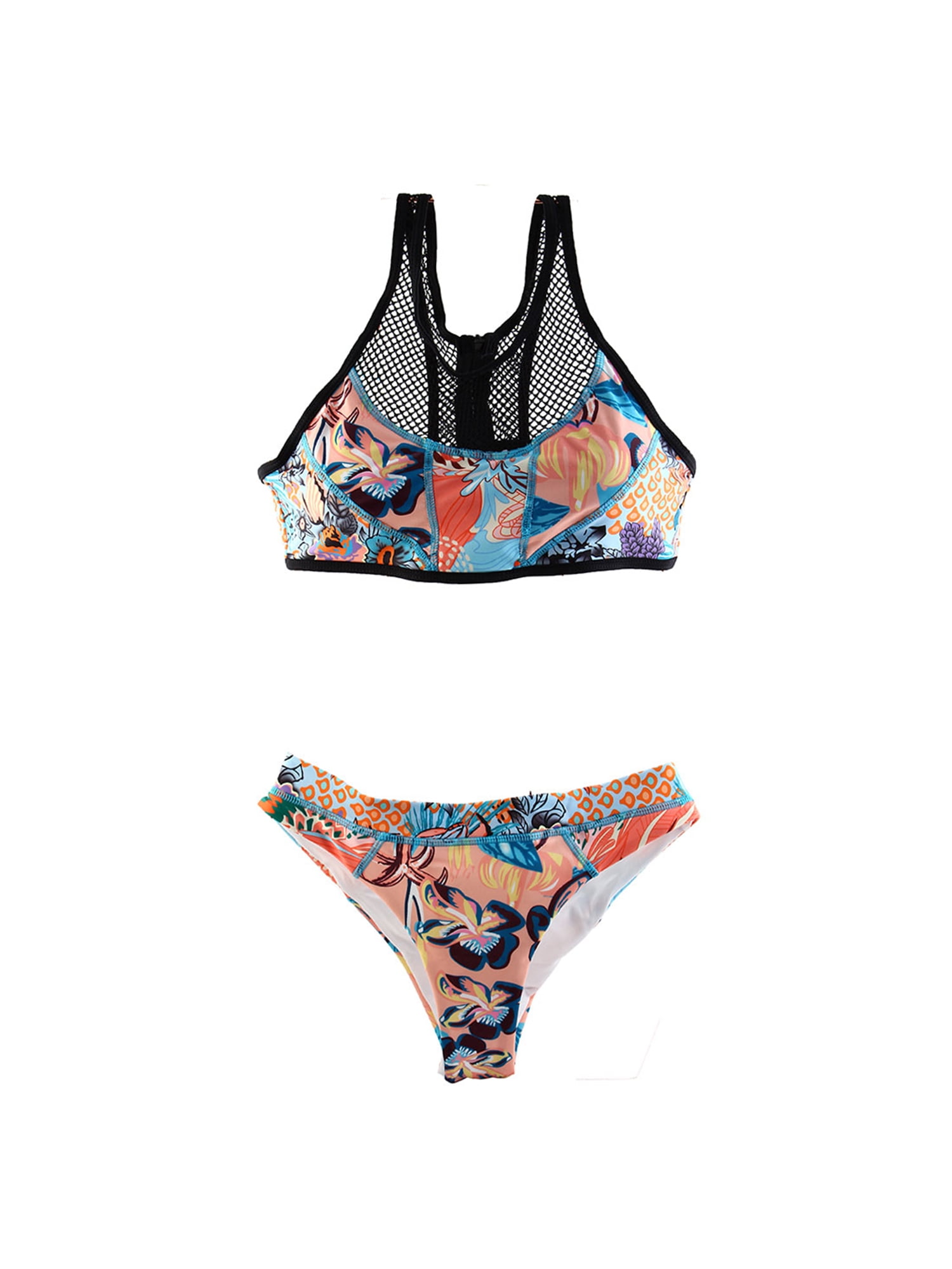 womens orange bathing suit