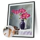 thumbnail image 3 of Cuadros Decorativos Kit de pintura por números DIY florero mano aceite arte imagen artesanía hogar pared decoración (1) Wdftyju de costura negro 4 estilos, 3 of 9