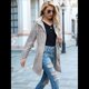 thumbnail image 5 of Chaqueta Impermeable Ligera para Mujer, con Capucha, Mangas Largas y Cremallera, para Actividades Al Aire Libre Gris L, 5 of 8
