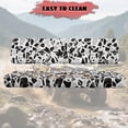 thumbnail image 4 of ZIATUBLES Universal UTV Front Seat Covers, 2-Pack Fits for Kawasaki Mule, Waterproof, Scratch-Resistant and Easy-Clean Protective Covers for Outdoor Farm Ranch (Black Gray Terrazzo), 4 of 8