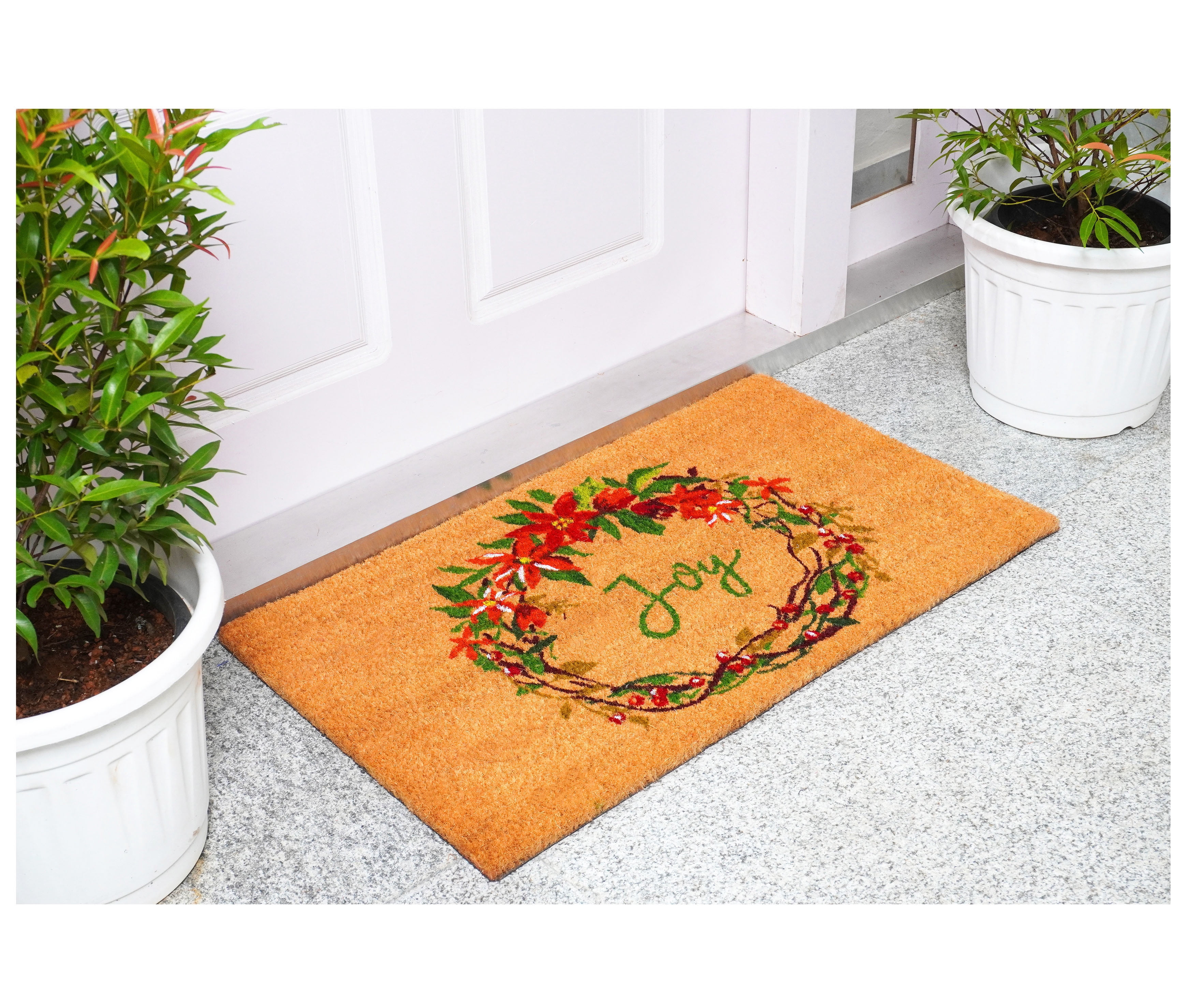 Calloway Mills 107551729 17 x 29 in. Christmas Joy Doormat - Multi Color