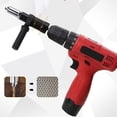 thumbnail image 2 of Mistaha Electric Drill Rivet Gun Adapter with Multiple Rivet Sizes Conversion Kit for Easy and Effective Riveting - Alloy Steel Construction, High Hardness Connecting Rod, Non-Slip Grip - 8mm Hex, 2 of 6