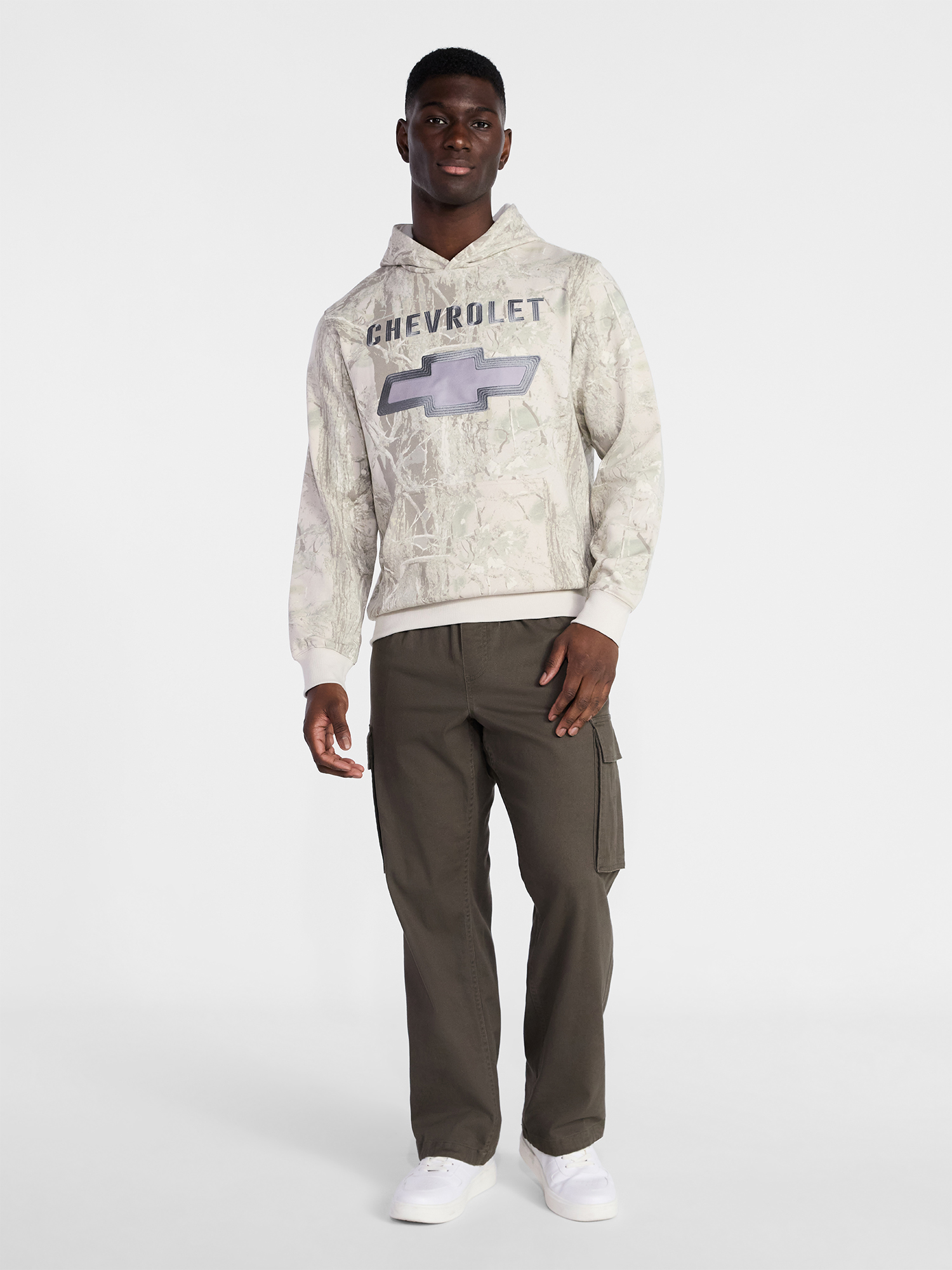 Chevrolet Men's and Big Men's Graphic Fleece Hoodie with Long Sleeves, Sizes XS-4XL