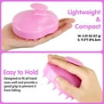thumbnail image 6 of Aliver 2-Pack Silicone Hair Scalp Massager Shampoo Brush, Multi-Use Comb for Head Massage & Bath, Improve Blood Circulation, Hair Growth, Reduce Dandruff, Soft & Relaxing - Pink, 6 of 10