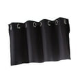 thumbnail image 4 of Solid Colored Short Valance Curtains Kitchen Window Treatment Black S, 4 of 8