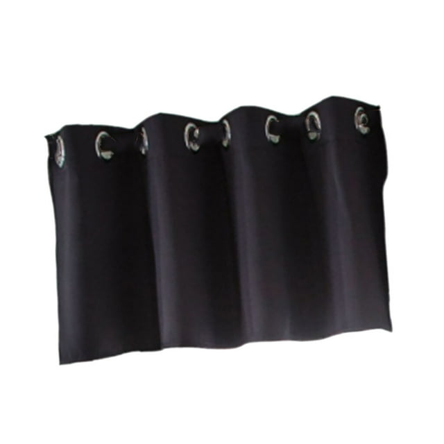 ziyahi Solid Colored Short Valance Curtains Kitchen Window Curtain Shade Curtain Window Treatment Black S