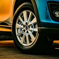 thumbnail image 2 of Unique Bargains 4 Pcs 54mm Dia 9 Clips Car Wheel Tyre Center Hub Caps Cover Silver Tone, 2 of 6