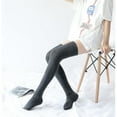 thumbnail image 5 of Holzlrgus Women Long Thigh High Socks Cotton Opaque Thick Warm Over the Knee Socks Tall Boot Socks Leg Warmers, 5 of 6