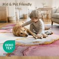 thumbnail image 4 of ODIKA 9'x12' Modern Opulent Swirl Aesthetic Washable Area Rug for Great Room, Indoor Concept, Large Living Low Pile, Flatwoven, 4 of 7
