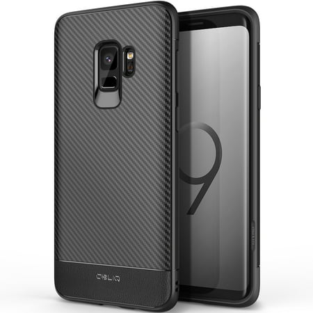 Galaxy S9 Case, OBLIQ [Flex Pro][Carbon Black] Premium Slim Fit Form Fitting Protective TPU Cover for Samsung Galaxy S9