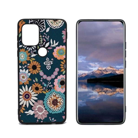 Pretty-Folk-Floral-1 Phone Case, Degined for Moto G Stylus 5G Case Men Women, Flexible Silicone Shockproof Case for Moto G Stylus 5G