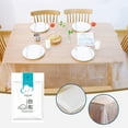 thumbnail image 2 of Qholemyo Disposable Plastic Tablecloths Round Table Thickened White Film Transparent Tablecloths 10 Sets Suitable For Restaurants Outdoor Parties table mats dining table placemats, 2 of 8