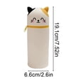 thumbnail image 4 of Under $1 Pencil Pouch, Cute Cartoon Animals Silicone Large Capacity General Stationery Case, Soft Portable Pen Holder for College by PALIFEUR, 4 of 7
