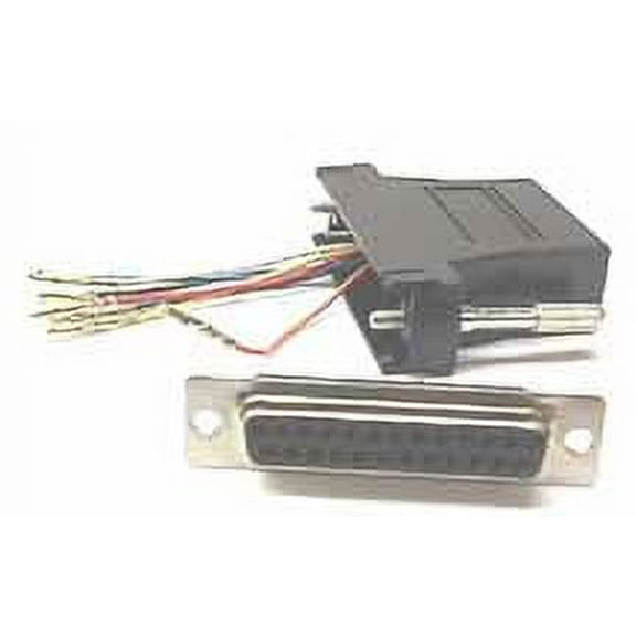 IEC DB25F-RJ4508-BK DB25 Female to RJ4508 Adapter Black