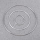 thumbnail image 2 of 5pcs Metal Dream Catcher Dreamcatcher Ring Macrame Craft DIY Accessory(Silver, 50mm, 80mm, 100mm, 120mm and 160mm), 2 of 3