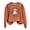 Coffee, variant on Gunia Women Halloween Sweatshirt Jesus Fashion Long Sleeved Round Neck Sweater Fashion Graphic Pullover Tops Fall Trendy Clothes Beige S-2Xl