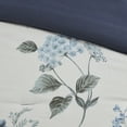 thumbnail image 4 of Witaxima Full/Queen 7 Piece Seersucker Comforter Set with Floral Print, Blue Hypoallergenic Bedding Includes Throw Blanket, 4 of 14