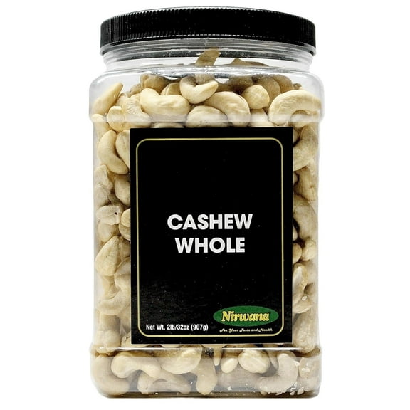 Raw Cashew – Premium Whole Nuts, Unsalted & Vegan | Perfect for Snacks, Baking, and Dairy-Free Recipes | Gluten-Free, Keto-Friendly, High in Protein | 32 oz by Nirwana