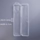 thumbnail image 3 of Caja de plástico rectangular Caja de plástico PP transparente abatible de una pieza para cepillos de dientes Caja de almacenamiento portátil para clínica bucal con una o dos tarjetas, 3 of 5