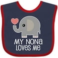 thumbnail image 3 of Inktastic My Nona Loves Me Grandchild Boys or Girls Baby Bib, 3 of 4