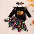 thumbnail image 5 of Ulanda My 1st Halloween Newborn Baby Girl Pumpkin Romper Dress Tutu Onesie Infant Halloween Outfits Fall Winter Clothes (Orange, 9-12 Months), 5 of 7