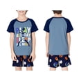 thumbnail image 2 of Beezizac Pajamas For Boys Fun Baseball Navy Blue Short Sleeves 2-Piece PJs Set Kid Comfy Sleepwear Size 14, 2 of 7