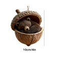thumbnail image 3 of DcGZvy Forest Animal Acorn Christmas Ornament, Woodland Christmas Colorful Christmas Decor, Forest Animal Acorn Ornaments 2D(1PC), 3 of 7