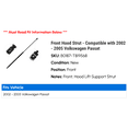 thumbnail image 2 of Front Hood Strut - Compatible with 2002 - 2005 Volkswagen Passat 2003 2004, 2 of 2