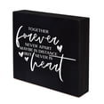 thumbnail image 1 of LifeSong Milestones 6x6 Modern Inspirational Shadow Box for Home Decorations - Together Forever Never Apart (Hearts) (Black), 1 of 11