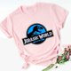 thumbnail image 2 of Camiseta con estampado de dinosaurios de Jurassic Park/World, camiseta de verano para mujer, camiseta rosa para mujer, divertidas camisetas gráficas vintage, ropa de abrigo para mujer, 2 of 4