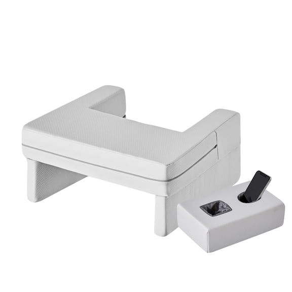 CONCETTA Ergonomic Reading & Gaming Pillow for Adults, Extra Large Memory Foam Lap Desk – Grey