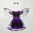 thumbnail image 3 of Kids Girls Halloween Dresses with Hat Fancy Dress Up Party Festival Party Wear Sets, 3 of 3