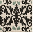 thumbnail image 3 of Linon Home Decor Elegance Area Rug Collection, Ivory and Black, 2' x 3', 3 of 6