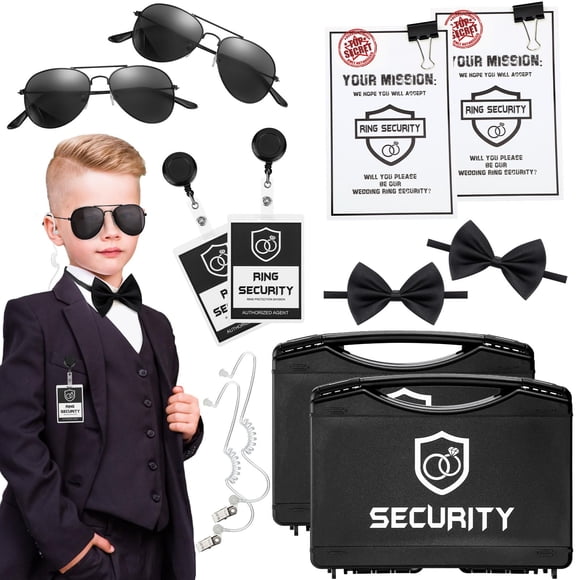 Set de seguridad para bodas Mepase, 14 unidades, para niños, color negro